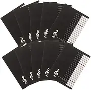 JEWEDECO Composition Notebook 10-piece Staff Book Set Versatile for Music Notation Writing Guitarist Supplies