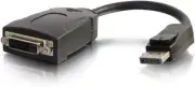 C2G Cables to Go 54131 DisplayPort 1.1 Male to DVI-D Female Adapter Cable, 8"