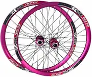 Mountain Bike Clincher Wheel Set 26 27.5 29inch Aluminum Alloy Double Wall Rim Quick Release Front Rear Wheels 9 * 100/10 * 135mm Disc Brake Wheelset for 8-12 Speed Cassette
