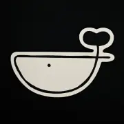 FOMO FISHI Whale Sticker | HODLories | Australian designed stickers