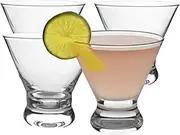 Martini Glasses | 4-Piece Cocktail Glasses Set | Margarita Glasses for Bar, Wedding, Party and Dessert | Drinking Glassware