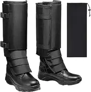 Krmoau Snake Gaiters, Leg Protectors, Winter Waterproof Leg Gaiters, Snake Gaiters, Leg Protection, Gaiters, Breathable Hiking Gaiters, Adjustable