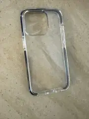 NEW iPhone 15 14 13 12 11 Pro Max XR Shockproof Phone Case Cover CLEAR w BLACK