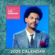 The Weeknd 2025 Music Calendar, 12-Month Celebrity Wall Calendar, Fan Gift
