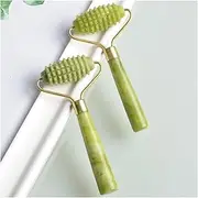 Face Massager Jade Roller Scraper Skin Care Tools Roller Massage Cleanser Skin Care(Gray)