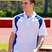 TAJ - Mens CoolDry Mini Waffle Short Sleeve Polo Shirt
