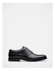 [Clarks] Craftjames Cap Dress Shoe in Black