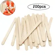 100 Pcs Craft Sticks Ice Cream Sticks Natural Wood Stick Craft Sticks