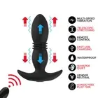 Remote Control 12 Speed Vibration Mode Telescopic Thrusting Vibrating Anal Plug
