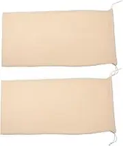 Cabilock Elegant Burlap Bread Storage Bag Drawstring for Christmas Wedding Birthday Wrapping Party Supplies