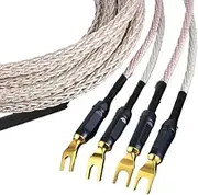 HiFi Speaker Cable Banana Plug Speaker Cable(Y Plug-Y Plug,2m)