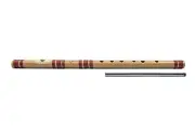 Radhe Flutes PVC Fiber D Sharp Bansuri Middle Octave Left Handed AU