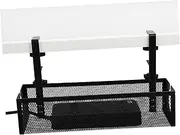 Desk Clamp-on Cord Organizer under Desk Cable Management Wire Storage Basket Easy Install for Office