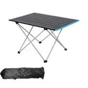Portable Black Folding Table for Camping Trip BBQ Outdoor Picnic Stall Table