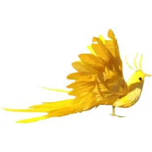 好品質仿真羽毛小鳥家居擺件園林裝飾彩色鳳凰泡沫假鳥動物模型拍攝道具
