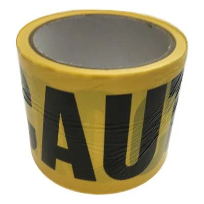 CAUTION TAPE Yellow Safety Warning Barricade Industrial