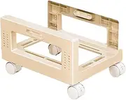 PC Stand,Computer Holder Stand Cart with Rolling Caster Wheels,Mobile PC Tower Applies to Office Study Bedroom,Can Bear 15kg(Color2)