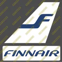 在飛比找蝦皮購物優惠-芬蘭航空 Finnair 垂直尾翼 3M貼紙  尺寸上63x