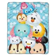 Disney® Tsum Tsum "All in Blue" Royal Plush SOFT Throw Blanket 40" x 50" Fuzzy