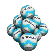 STRADIA "FOCUS" Full Size 5 Soccer Ball – Serious Game Series EVA Foam Padded Soccer Ball Pack of 10 with FREE Mesh Storage Bag