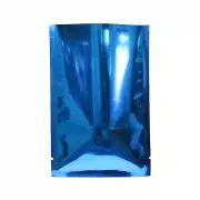 100pcs 4x6" Glossy Dark Blue Heat Sealable Sample Size Packaging Open Top Bags