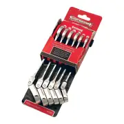 Sidchrome SCMT22293 - Flex Head Geared Spanner Set 6 Piece Metric