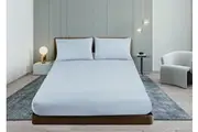 Shangri-La Linen Cashmere Touch Flannelette Fitted Sheet Combo Set Silver