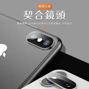 iPhone XS Max 電鍍金屬手機鏡頭框保護貼(XSMax鋼化膜 XSMax保護貼)