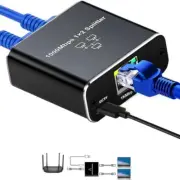 High Speed Ethernet Splitter to 2 to 3 to 4 1000Mbps for Cat5/6/7/8 Cable