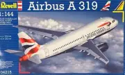 REVELL AIRBUS A319 1/144 SCALE MODEL KIT WITH EXTRA DECALS
