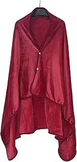 CLSSLVVBN Winter Thermal Shawls Ponchos for Women Fleece Warm Cape Knee Blanket Plush Capes for Womenwarm Blankets for Winter, C