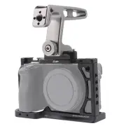 Aluminum Alloy Camera Cage+ Nato Top Handle Grip SET for Sony A6500 A6400 A6300