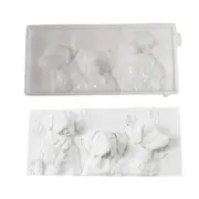 Silicone Mold Featuring Three Dogs for Customes Wall Decoration Projects