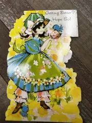 Vintage “Getting Better? Hope So!” Die-Cut Get Well Soon Card American Greetings