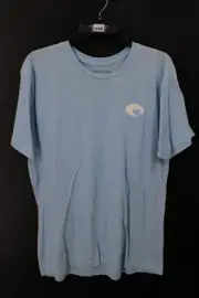 COSTA GNARLY BEACH 02LB LIGHT BLUE LARGE Mens T-shirt Fishing New