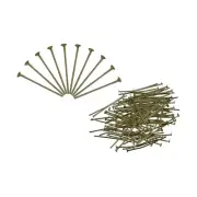 300Pcs Flat Head Pins for Jewelry Making 40mm Brass 20 Gauge Bronze