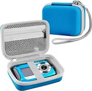 Leayjeen Blue Underwater Camera Case - Waterproof, Shockproof & Scratch Resistant - Compatible with YISENCE/Trsunow/HICSHON/Yifecial/QUNVAL 11FT Digital Waterproof Cameras