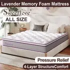 Sweetlove Queen Double King Single Bed Mattress Memory Foam No Spring MediumFirm