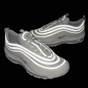 【NIKE】慢跑鞋 Air Max 97 男鞋 女鞋 休閒 氣墊 復古 反光 潮流 經典 白 灰(921826-101)