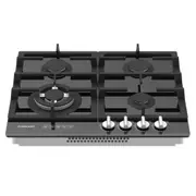 GASLAND chef Gas Cooktop 60cm 4 Burners Knob Glass LPG Cooking Stove