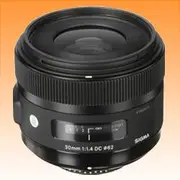 Sigma 30mm f/1.4 DC HSM Art Lens Nikon Mount - Brand New
