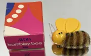 Vintage 1973 Avon Bumbley Bumble Bee Pin Pal Brooch With Box
