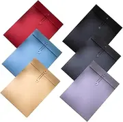 GETAJGHSD 6pcs Portfolio Envelope Folders for Documents Office Bags Portable File Bag Office File Folders Receipt Organizer Bag Document Envelopes Convenient File Holder Organization Bags