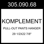 IKEA KOMPLEMENT Pull-out Pants Hanger Beige 29 1/2x22 7/8" 305.090.68
