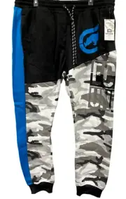 MARC ECKO ecko unltd Mens Sweatpants Fleece Jogger Snow Camo NWT EO31G649