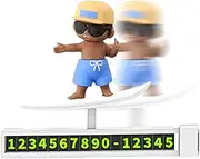 Temporary Car Parking Sign - Multifunctional Cartoon Creative Sliding Skateboard - Dashboard Screen Decor, Sliding Skateboard Ornament for Truck, Dashboard, Auto