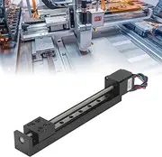 Brilluxa Linear Rail Guide, 200mm Stroke Mini Slide Actuator with 28 Stepper Motor, CNC Router X Y Z Motion Stage