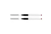 2pc Artline Signature 0.4mm Tip Refillable Fine Writing Pen School Office Red
