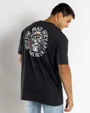 [The Mad Hueys] The Mad Hueys Men's On The Rocks T-Shirt in Washed Black Size XL XL Washed Black