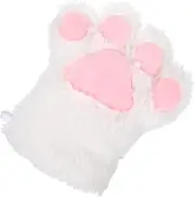 [LALADEFIEE] Adorable Plush Cat Claw Gloves Boys and Girls Warm Touch Screen Gloves for Winter